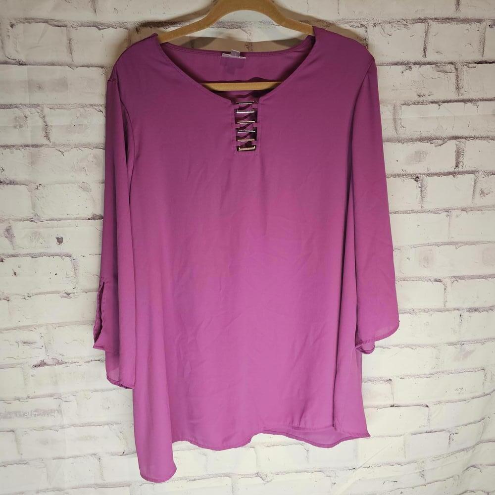 Fuschia Silky Lined Dress Top